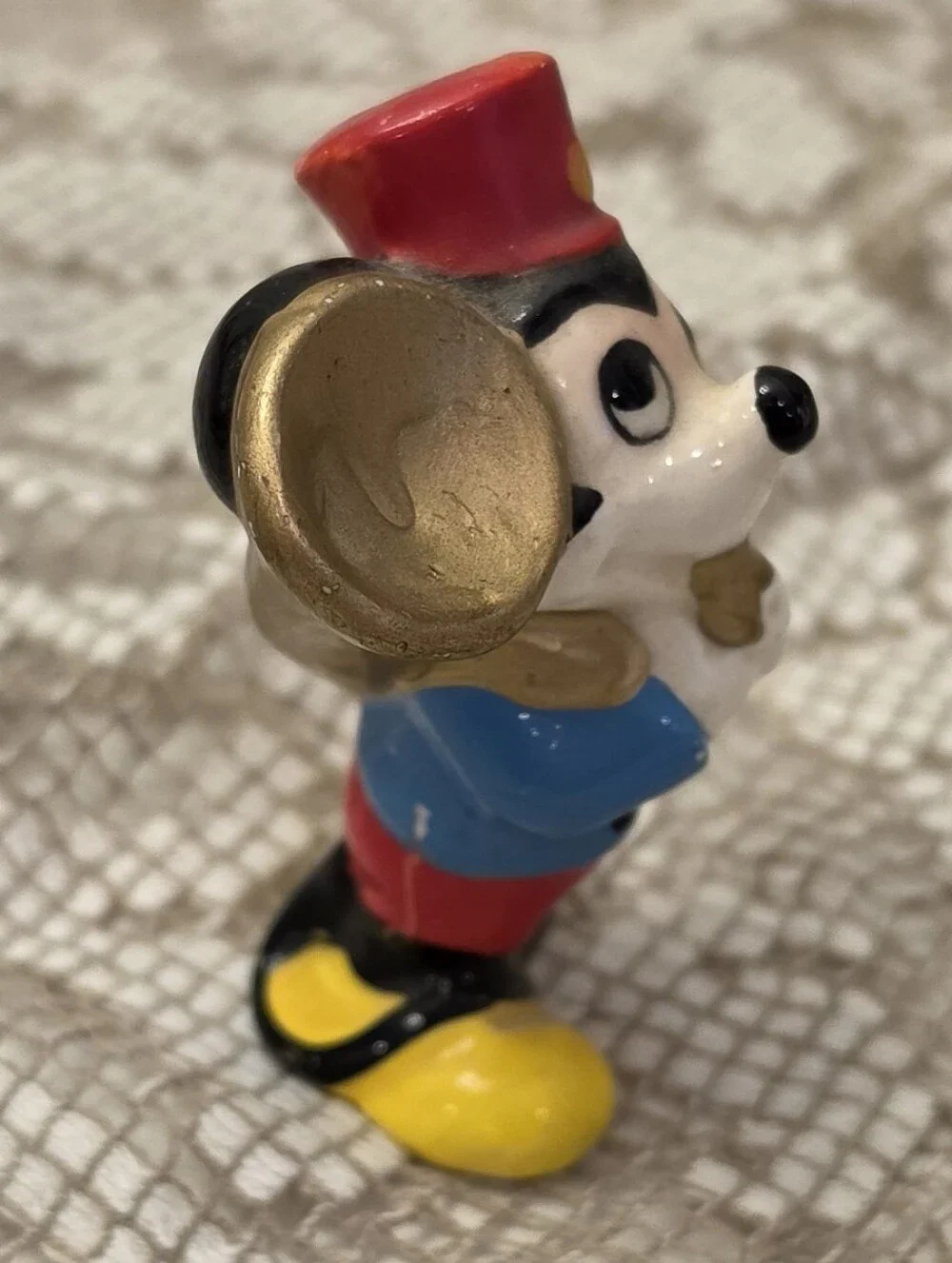 VTG Walt Disney Pro. Mickey Mouse Tuba Marching Band Ceramic Figurine Japan